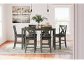 Caitbrook Gray Counter Height Dining Room Set / (Set of 7)
