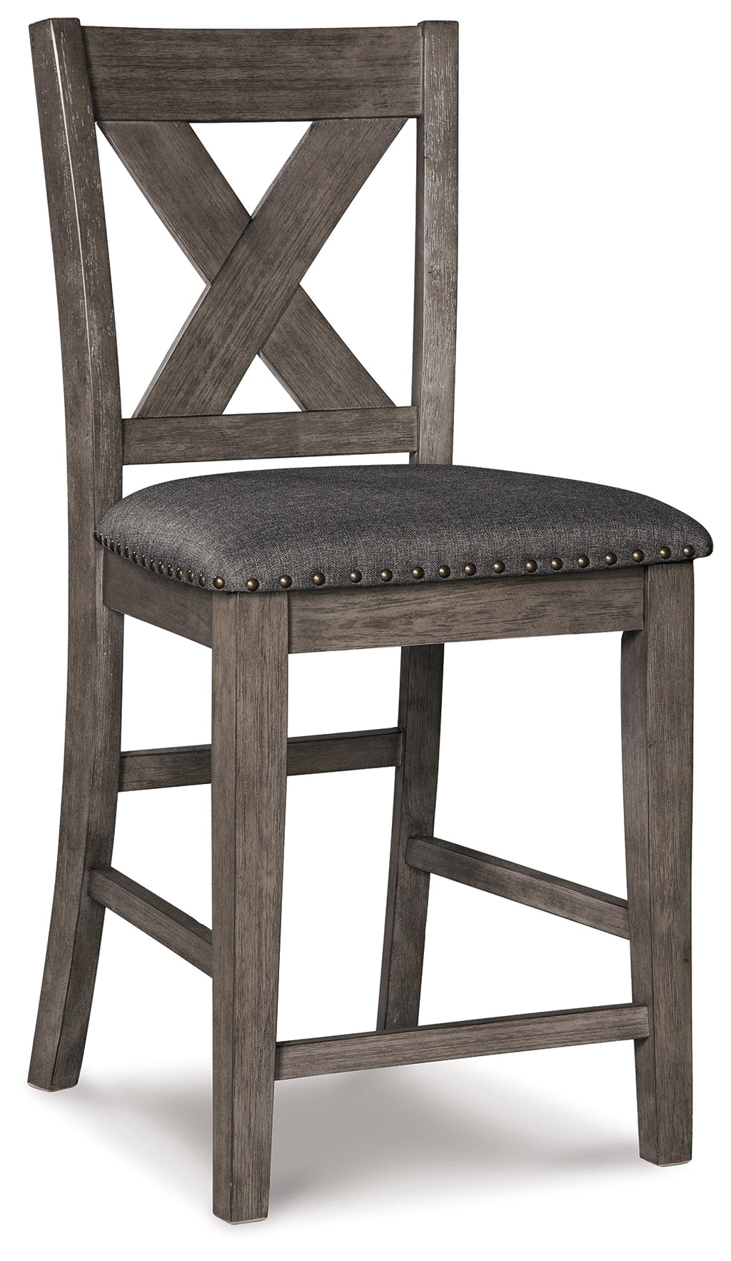 Caitbrook Counter Height Dining Table and 4 Barstools, Gray