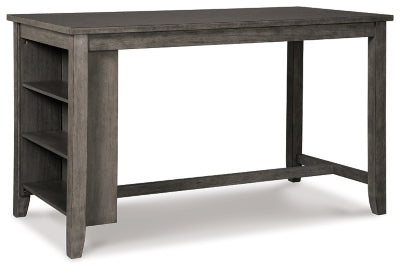 Caitbrook Gray Counter Height Dining Table and 4 Barstools (4 Chairs)