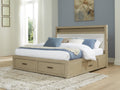 Calmoro Gray California King Bookcase Bed
