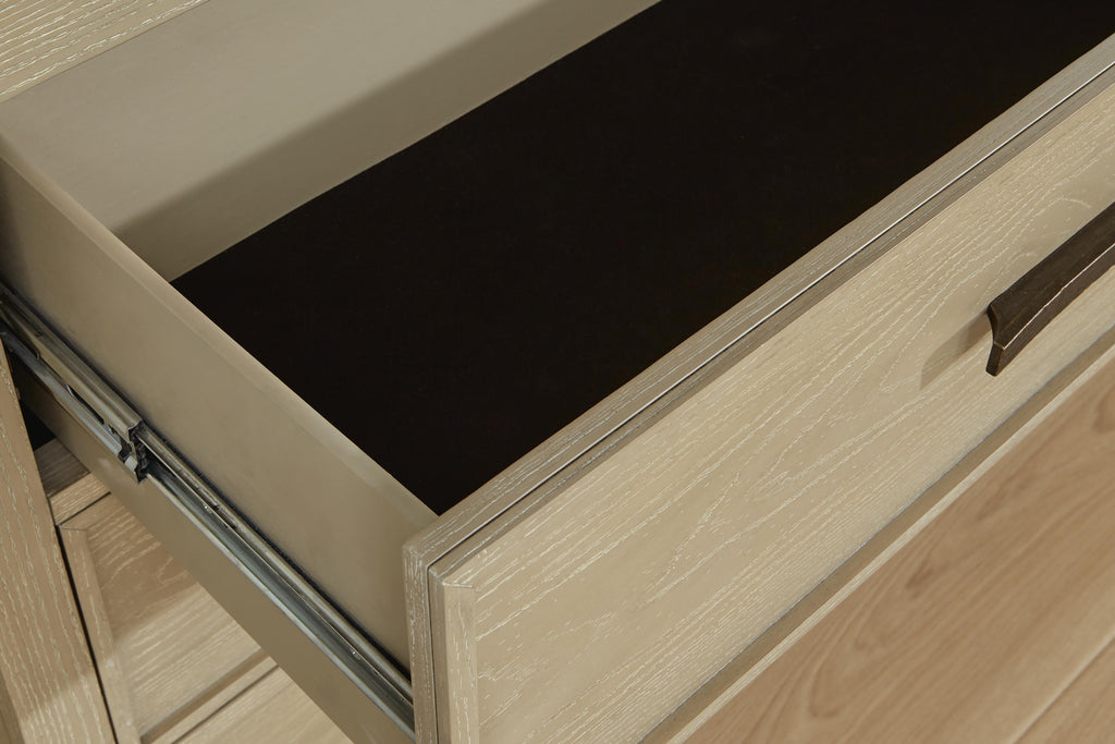 Calmoro Gray Dresser and Mirror