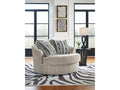 Calnita Sisal Oversized Swivel Accent Chair