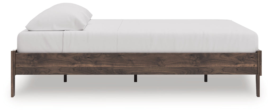 Calverson Brown King Platform Bed