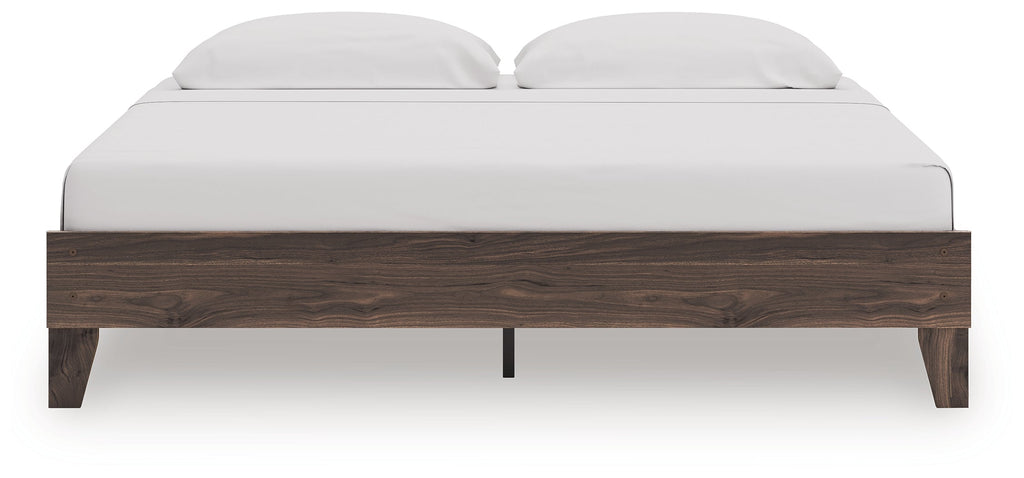 Calverson Brown King Platform Bed