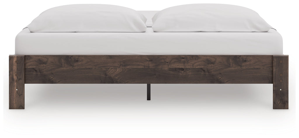 Calverson Brown King Platform Bed