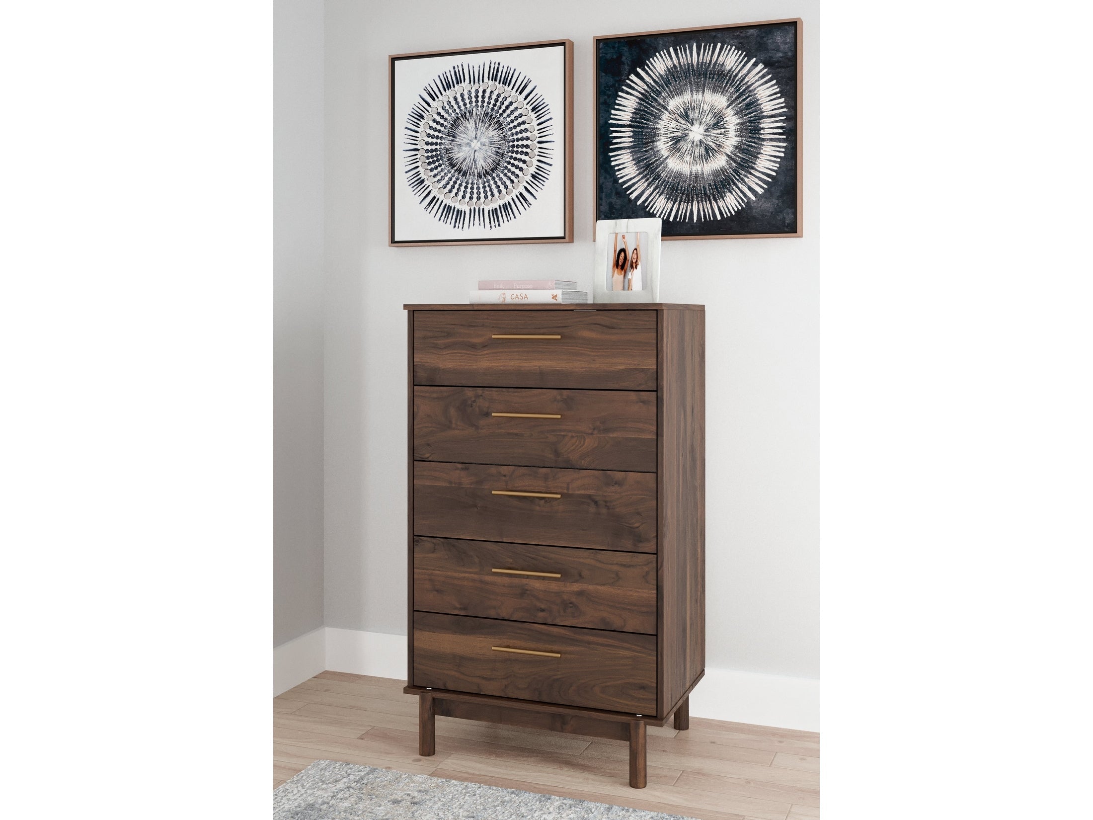 Calverson Mocha Chest of Drawers