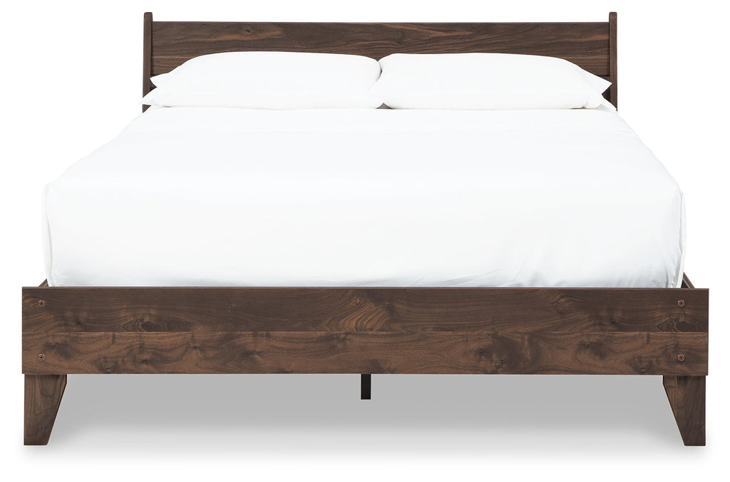 Calverson Mocha Full Panel Platform Bed