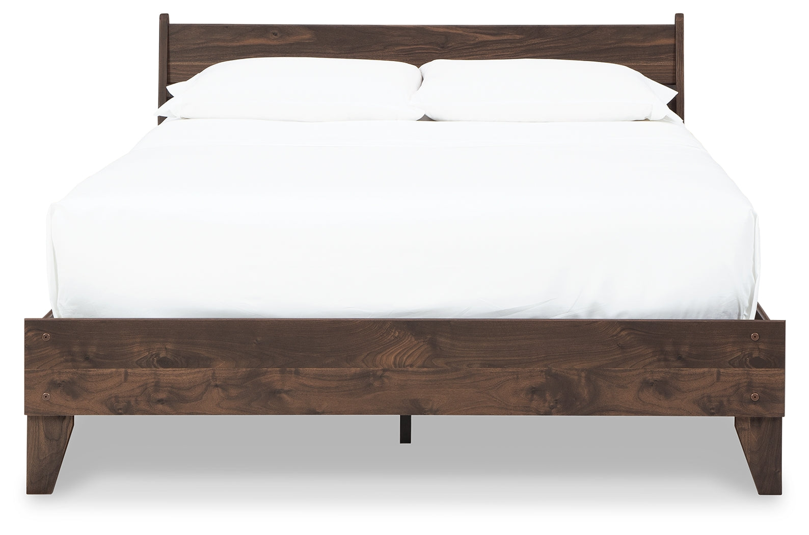 Calverson Mocha Queen Panel Platform Bed