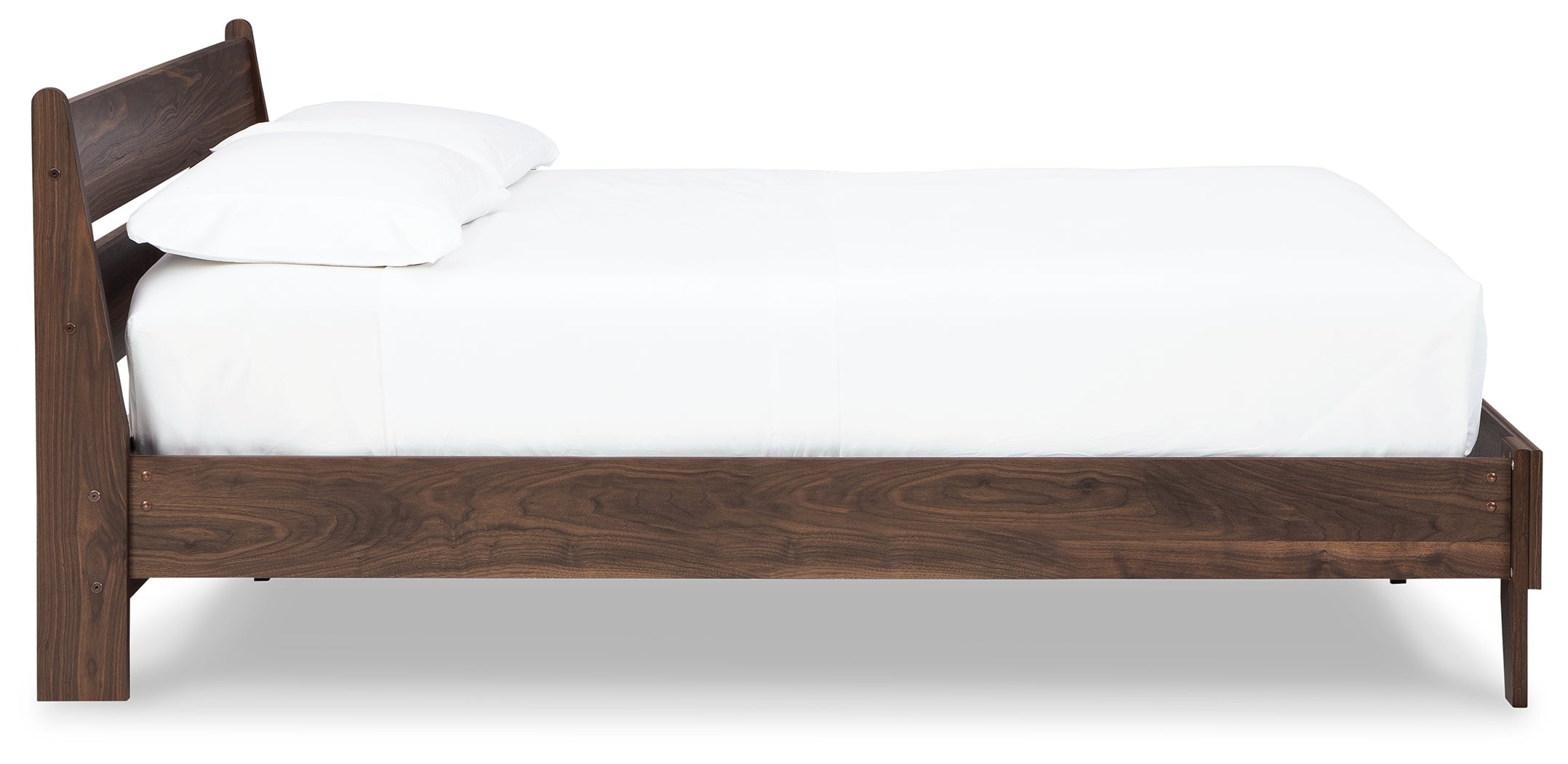 Calverson Mocha Queen Panel Platform Bed