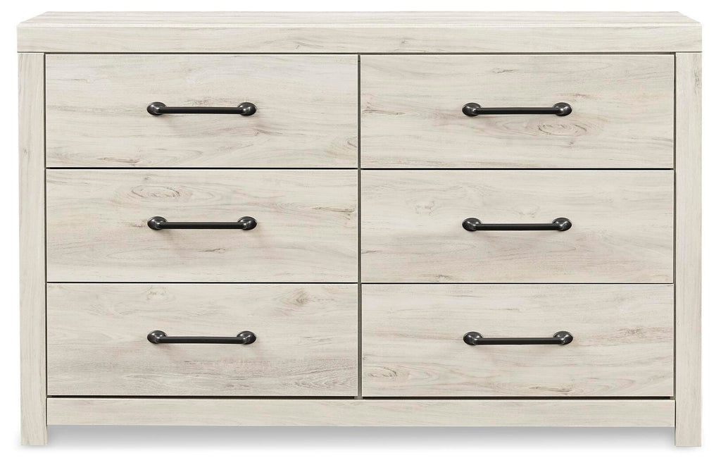 Cambeck Brown/Whitewash King Panel Storage Bed, Dresser and Nightstand