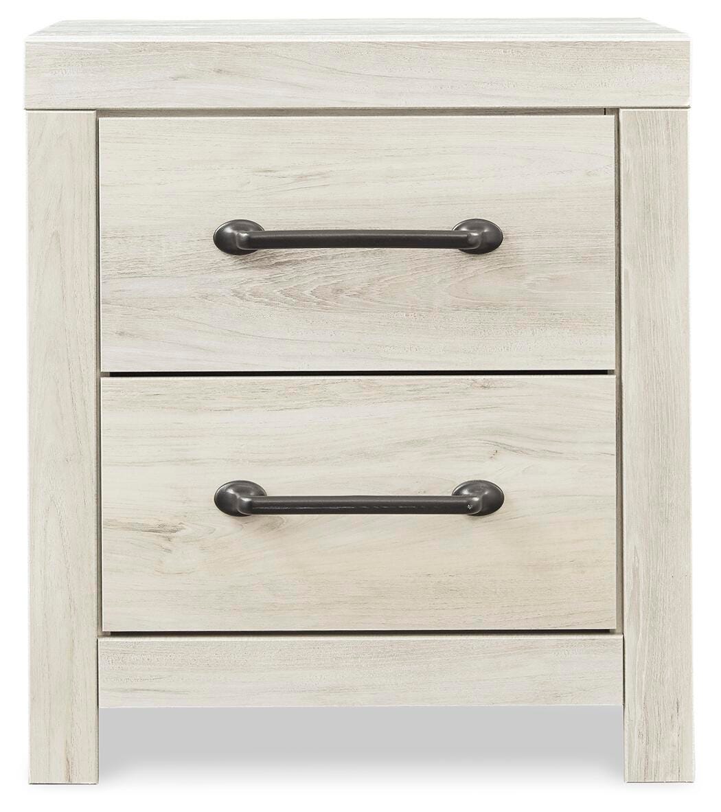 Cambeck Brown/Whitewash King Panel Storage Bed, Dresser and Nightstand