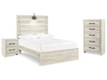 Cambeck Full Panel Bedroom Set with Chest and Nightstand