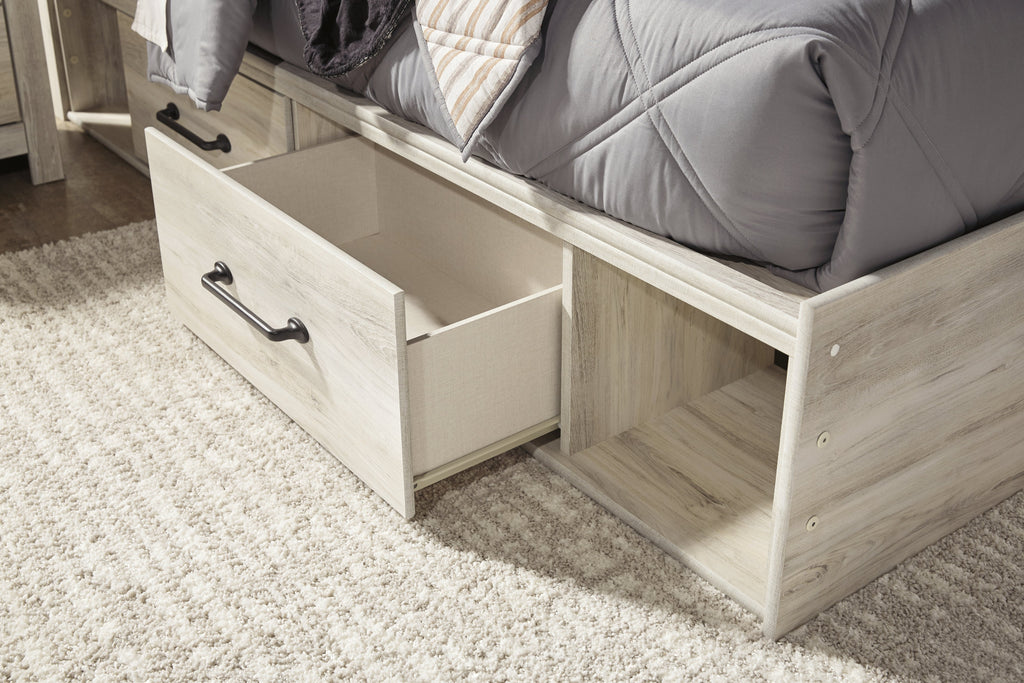 Cambeck Whitewash Full Panel Bed, Dresser, Chest and Nightstand