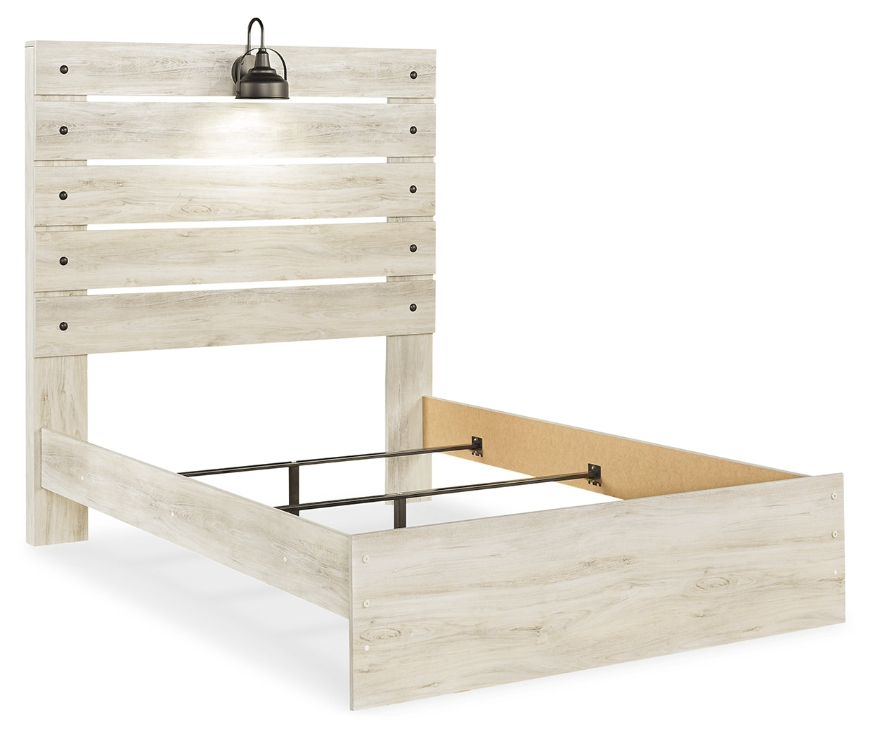 Cambeck Whitewash Full Panel Bed, Dresser and Mirror