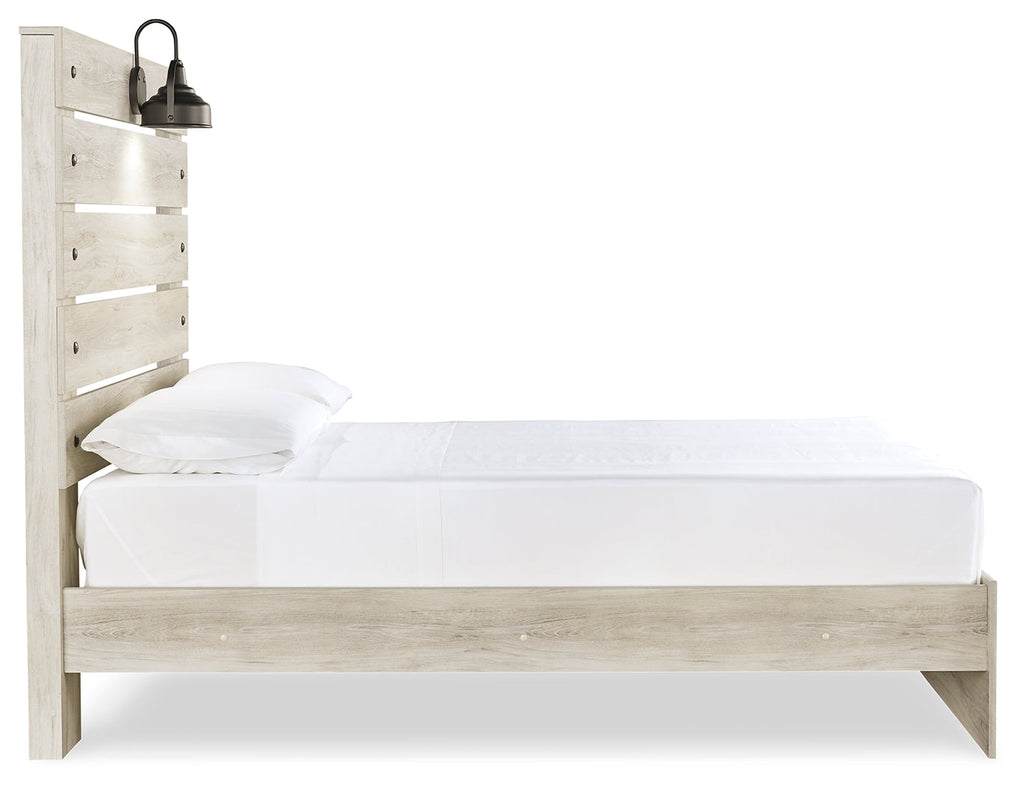 Cambeck Whitewash Full Panel Bed, Dresser and Mirror