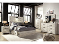 Cambeck Whitewash Full Panel Bedroom Set w/ 4 Storage Drawers