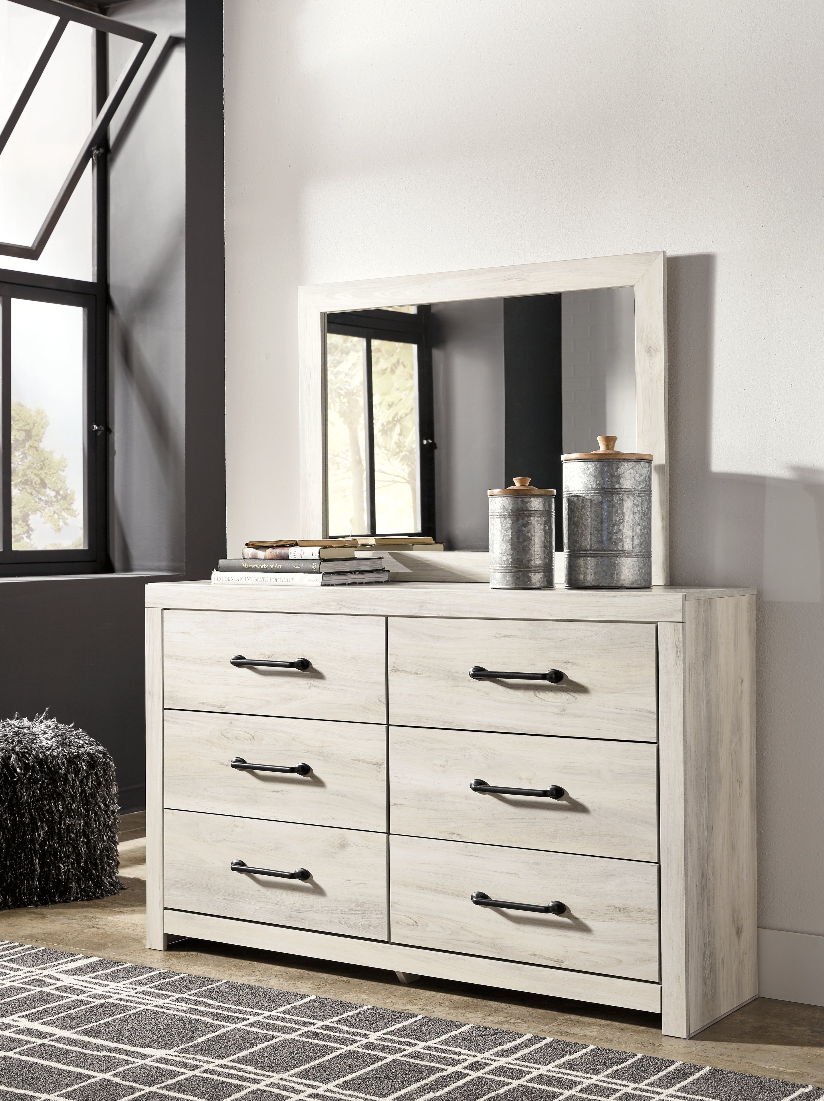 Cambeck Whitewash Full Panel Bedroom Set