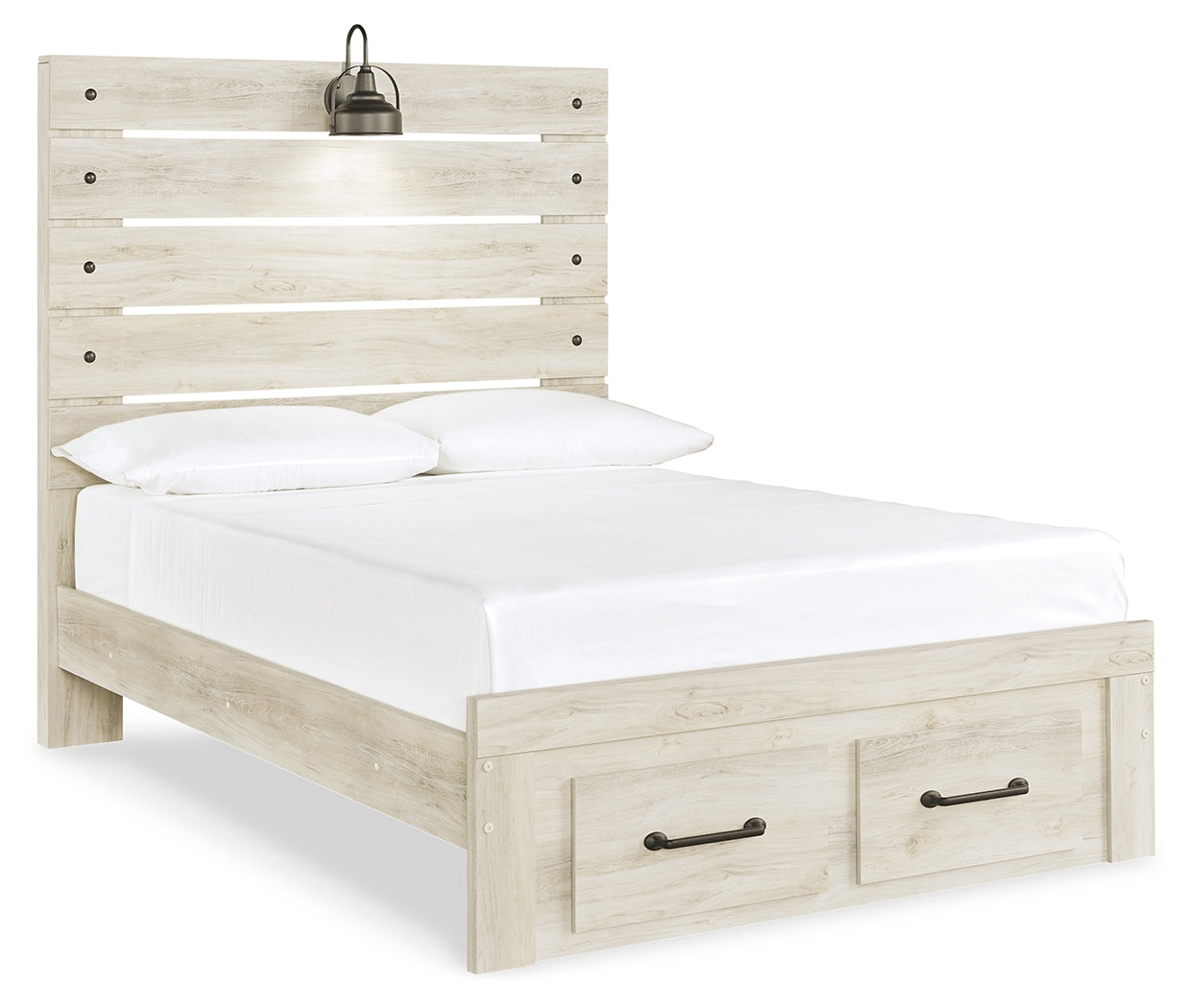 Cambeck Whitewash Full Panel Bedroom Set