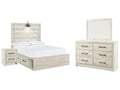 Cambeck Whitewash Full Panel Bedroom Set