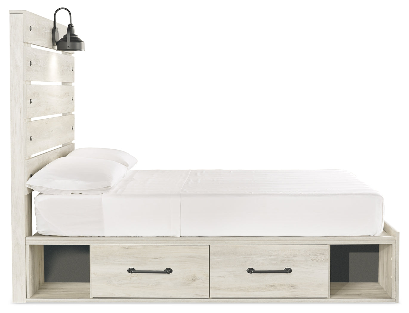 Cambeck Whitewash Full Panel Bedroom Set
