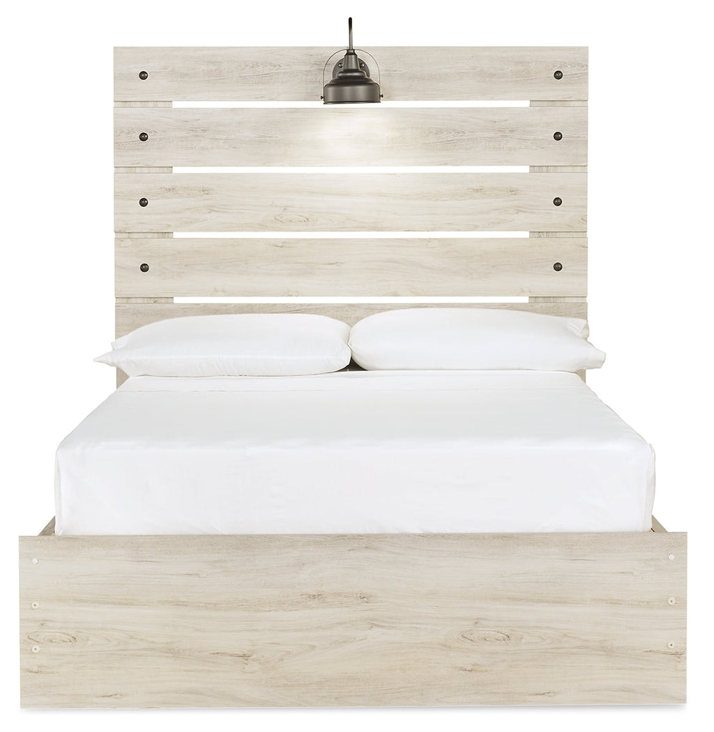 Cambeck Whitewash Full Panel Storage Bedroom Set