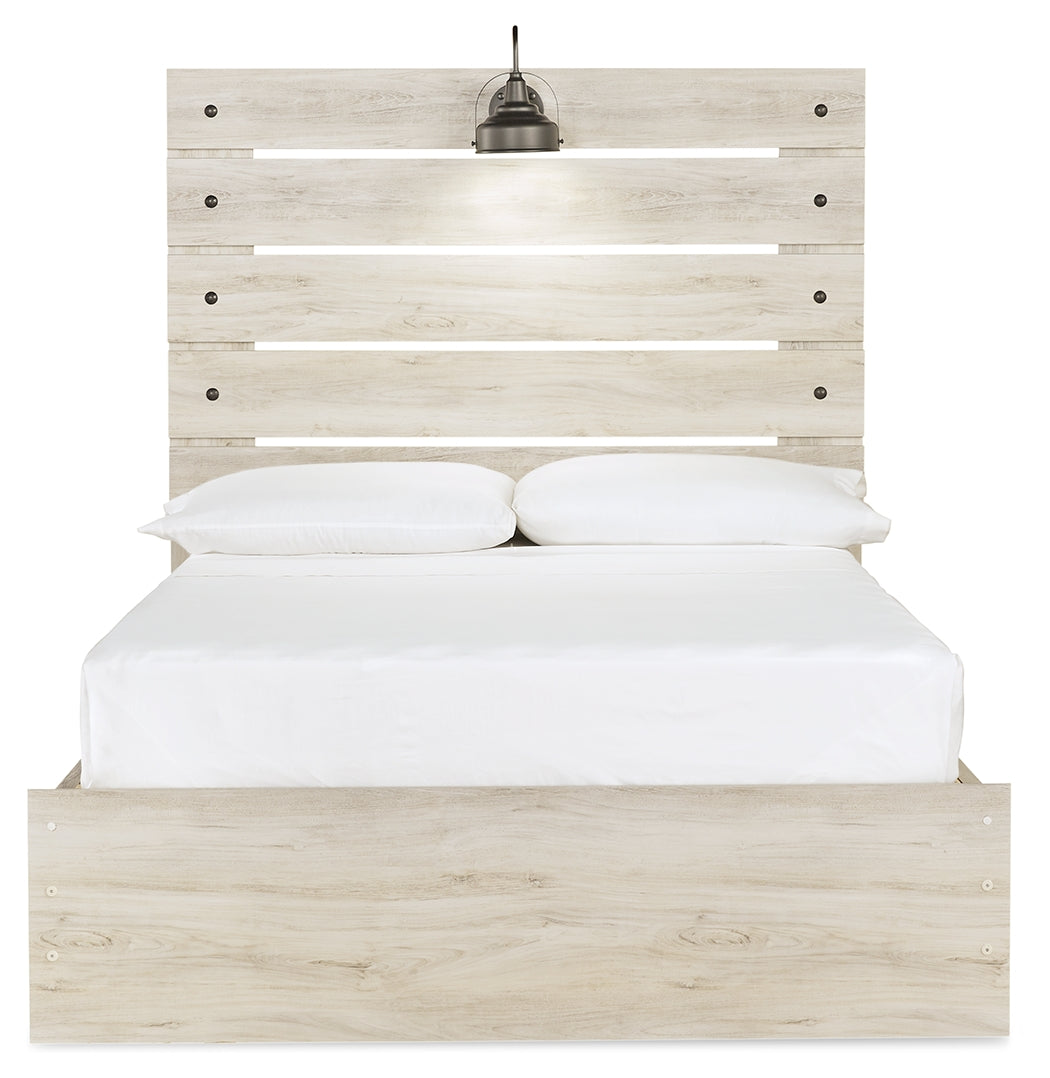 Cambeck Whitewash Full Panel Storage Bedroom Set