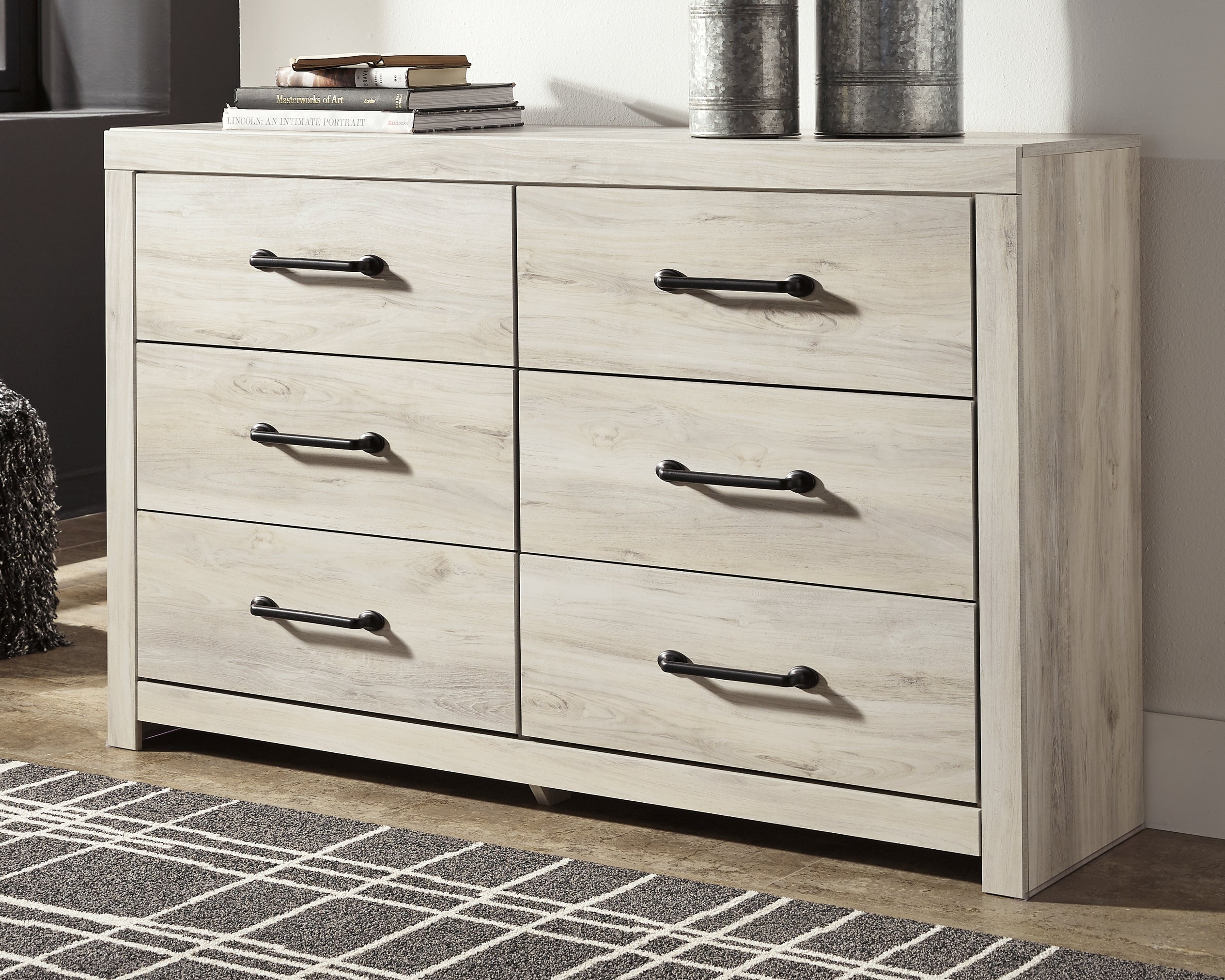 Cambeck Whitewash Full Panel Storage Bedroom Set