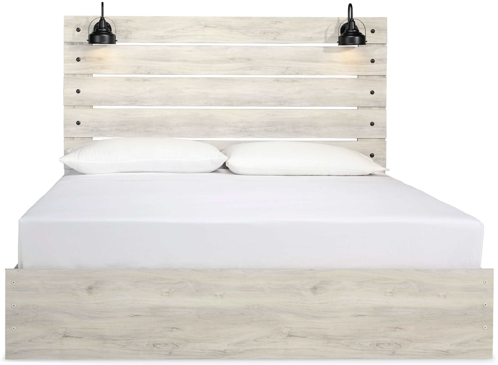 Cambeck Whitewash King Panel Bed