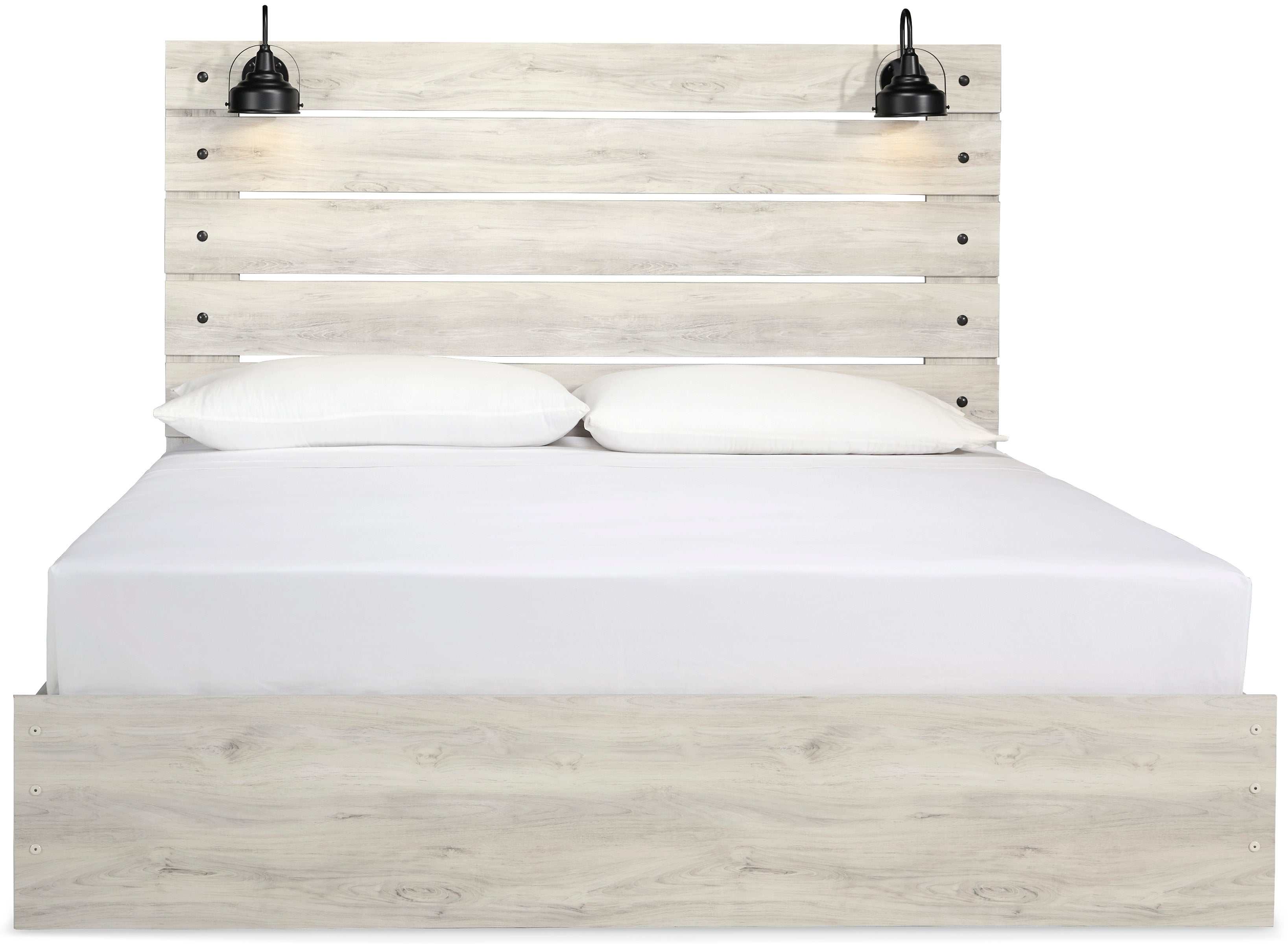 Cambeck Whitewash King Panel Bed