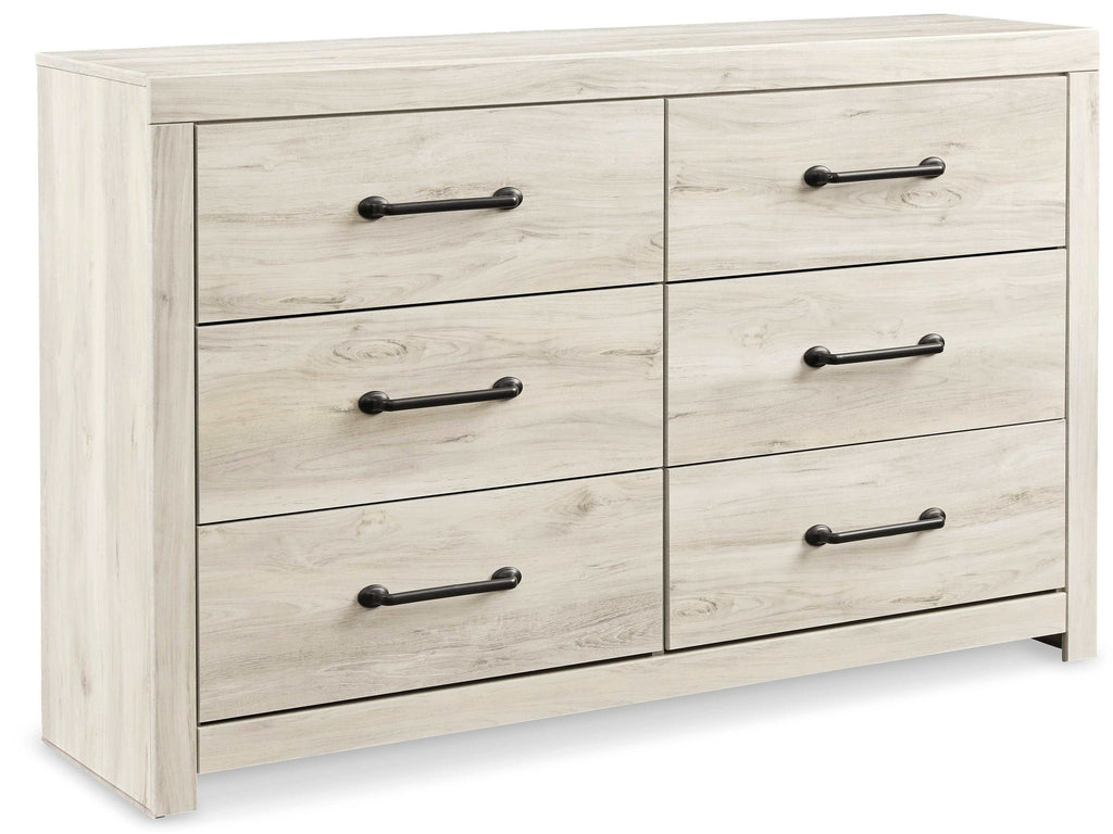Cambeck Whitewash King Panel Bedroom Set w/ 2 Storage Drawers