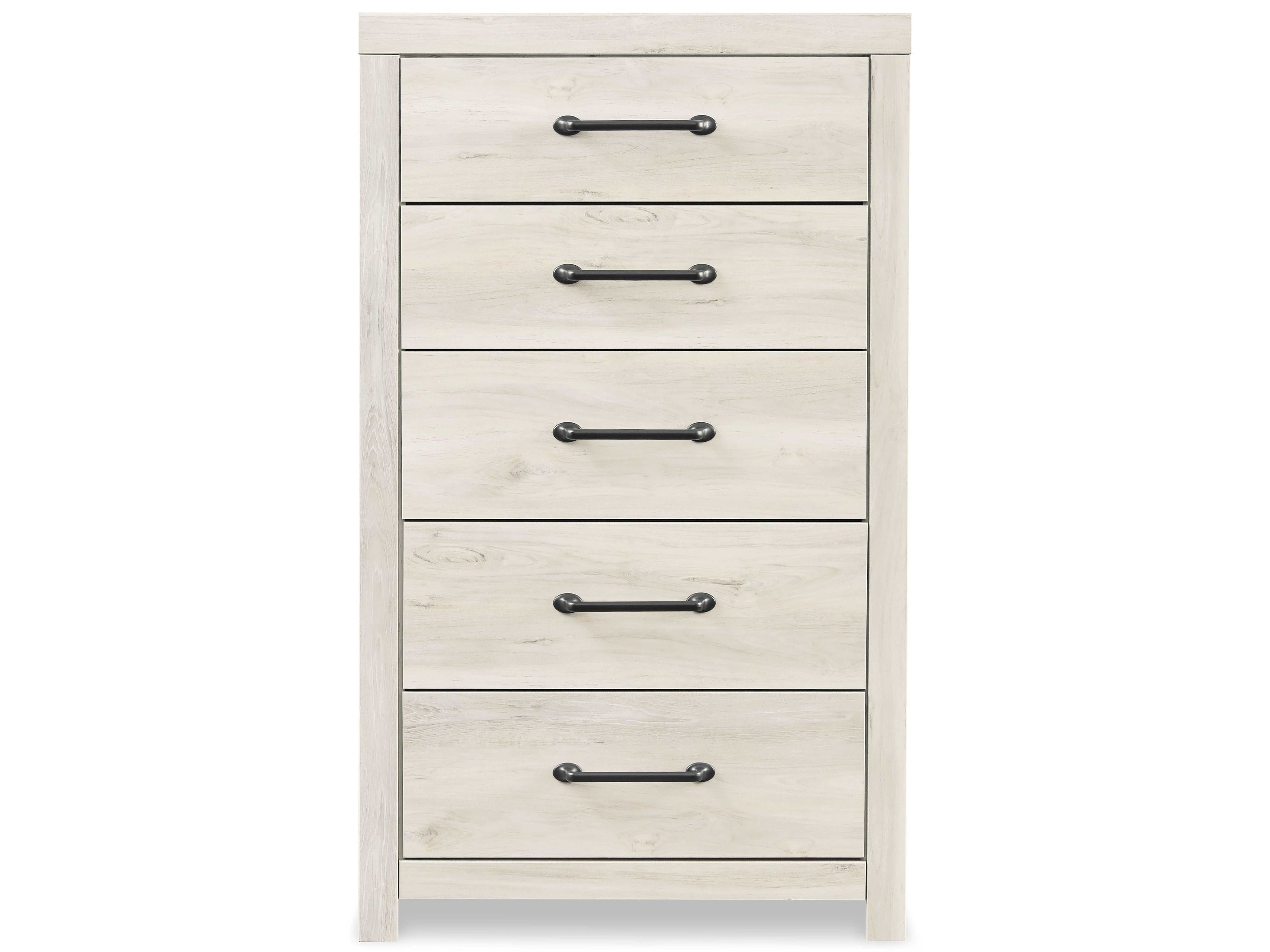 Cambeck Whitewash King Panel Bedroom Set w/ 2 Storage Drawers