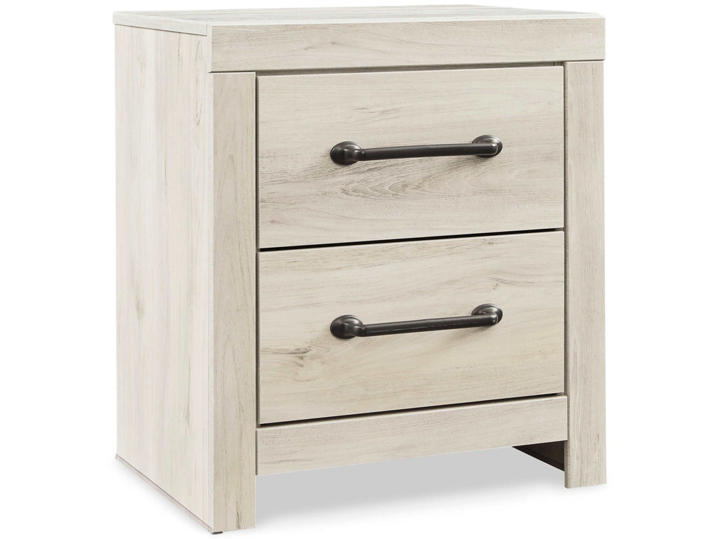 Cambeck Whitewash King Panel Bedroom Set w/ 2 Storage Drawers