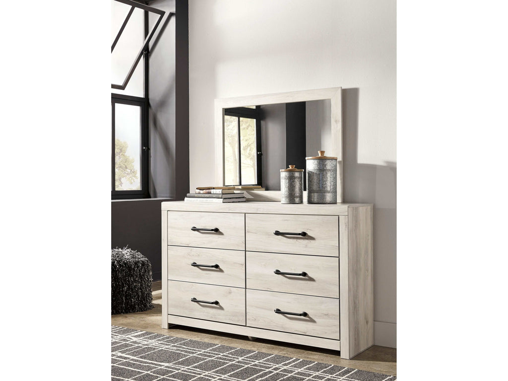 Cambeck Whitewash King Panel Bedroom Set w/ 2 Storage Drawers