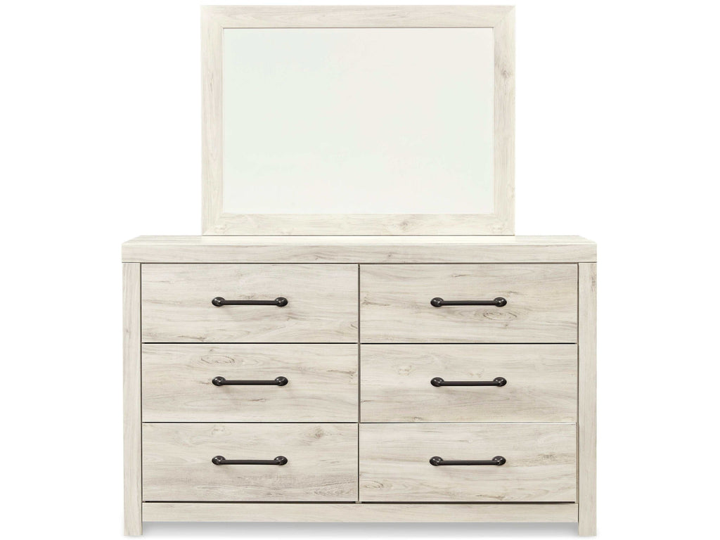 Cambeck Whitewash King Panel Bedroom Set w/ 2 Storage Drawers