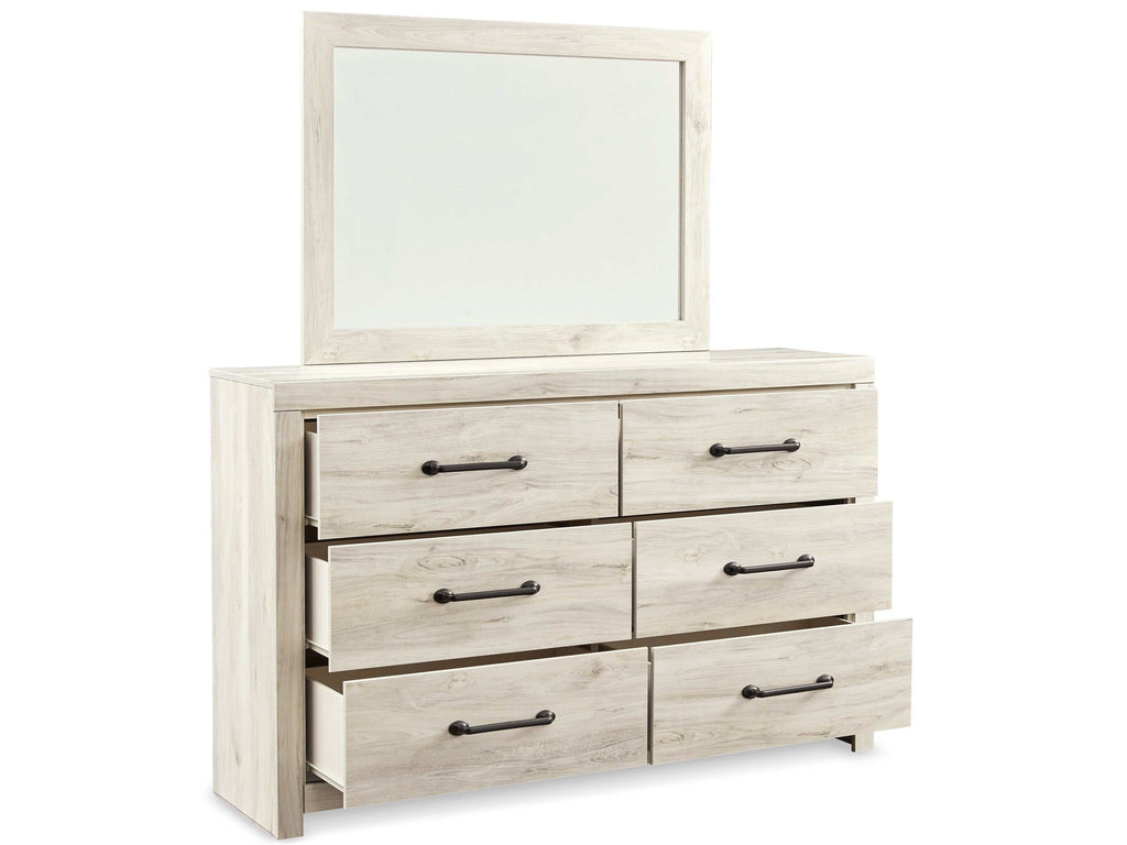 Cambeck Whitewash King Panel Bedroom Set w/ 2 Storage Drawers