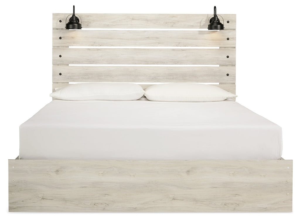 Cambeck Whitewash King Panel Bedroom Set