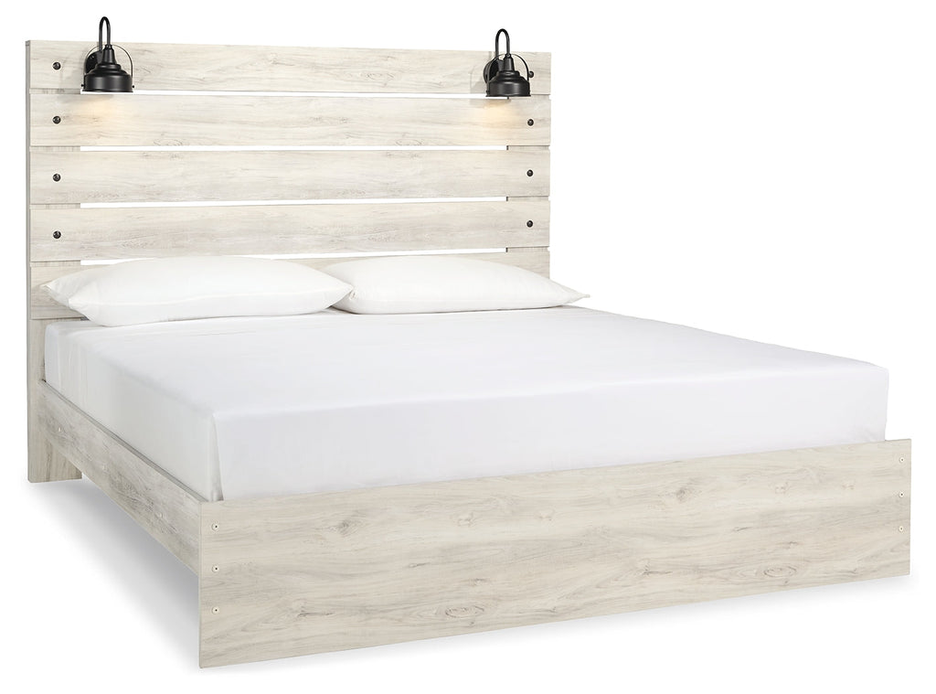 Cambeck Whitewash King Panel Bedroom Set