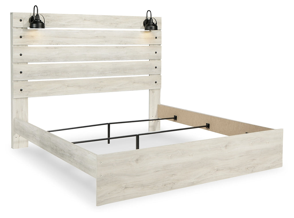 Cambeck Whitewash King Panel Bedroom Set