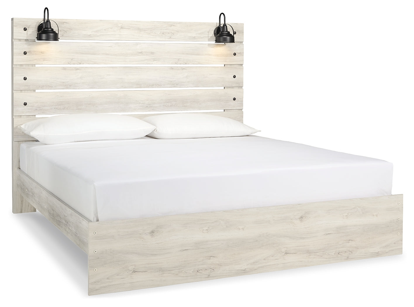 Cambeck Whitewash King Panel Bedroom Set