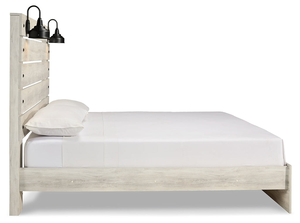Cambeck Whitewash King Panel Bedroom Set