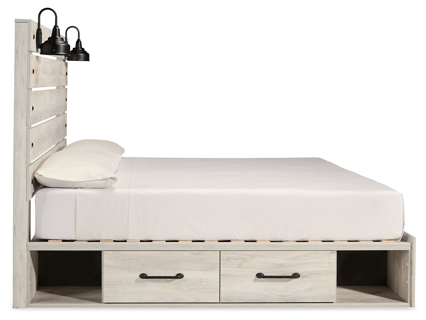 Cambeck Whitewash King Panel Bedroom Set