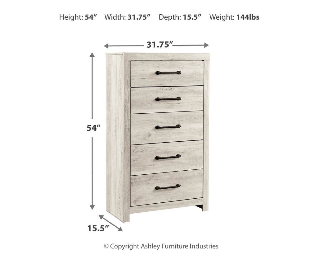 Cambeck Whitewash King Panel Bedroom Set