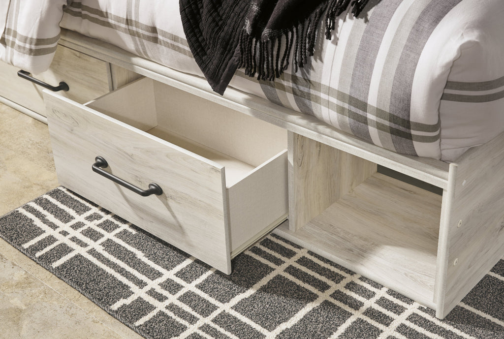 Cambeck Whitewash King Panel Bedroom Set