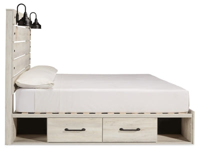 Cambeck Whitewash King Panel Bedroom Set