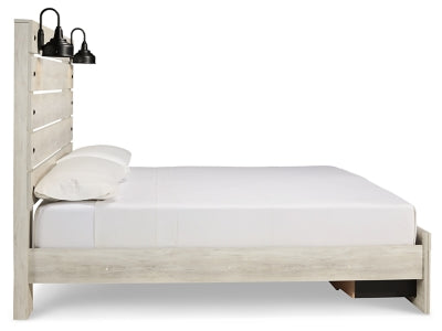 Cambeck Whitewash King Panel Storage Bedroom Set