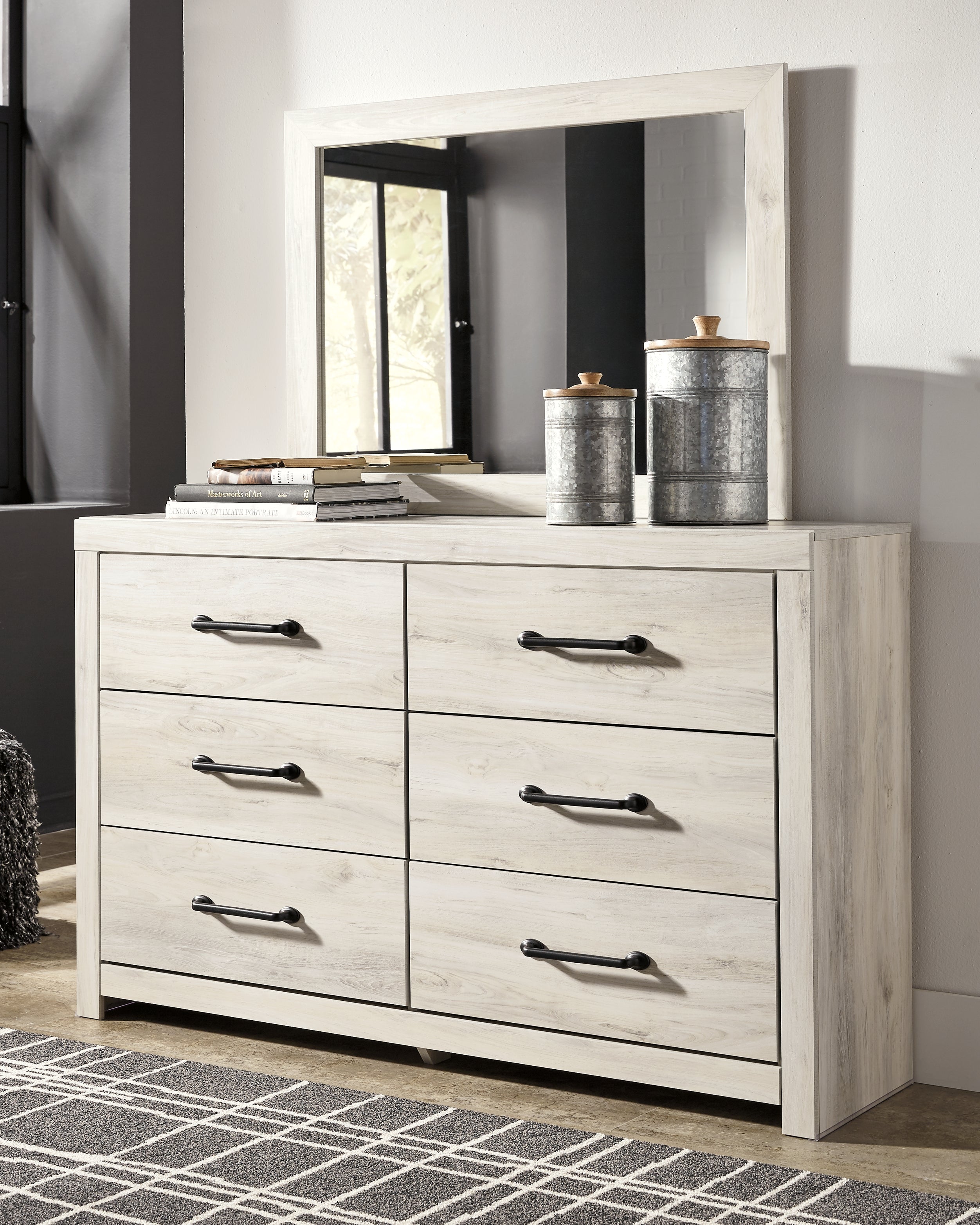 Cambeck Whitewash King Panel Storage Bedroom Set