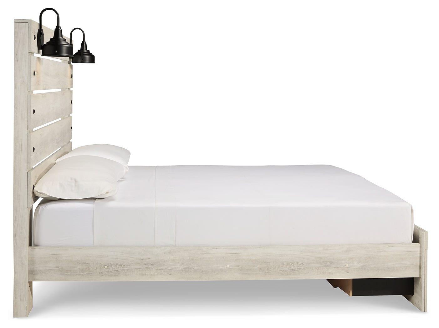 Cambeck Whitewash King Storage Bedroom Set