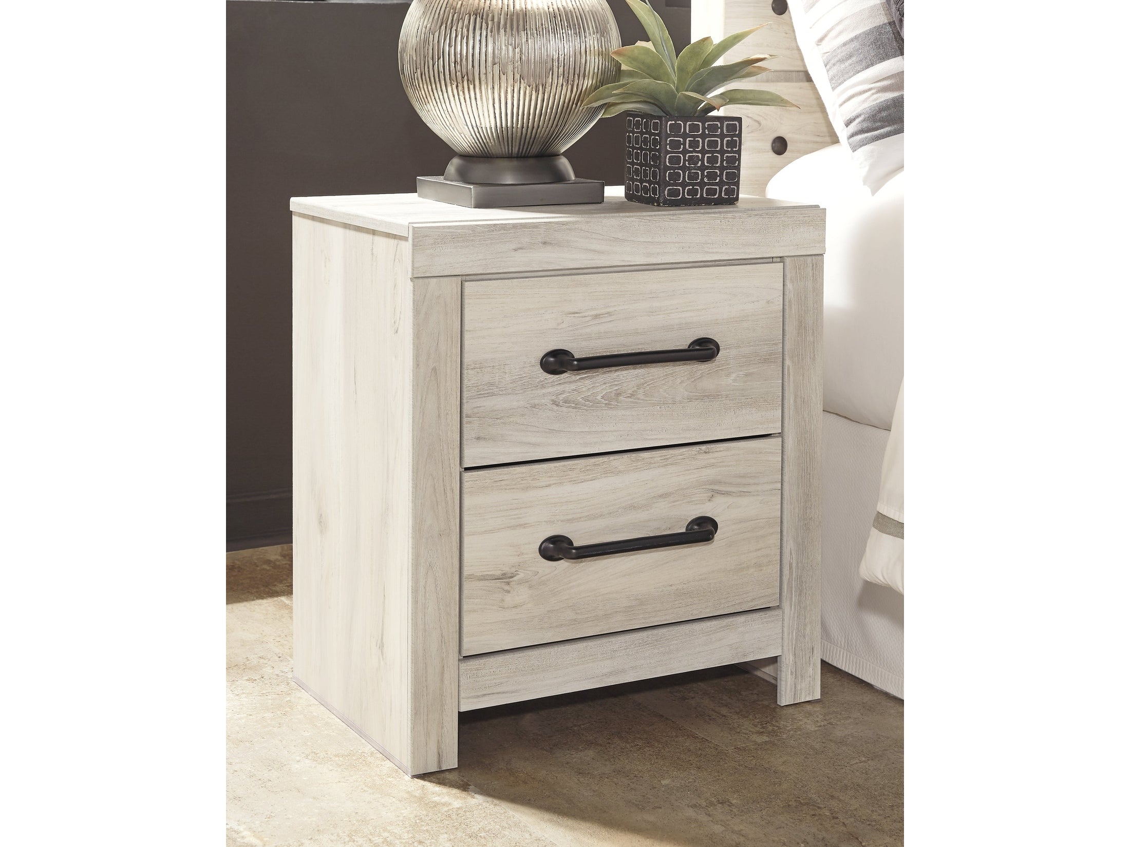 Cambeck Whitewash Nightstand