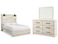Cambeck Whitewash Queen Panel Bed, Dresser and Mirror