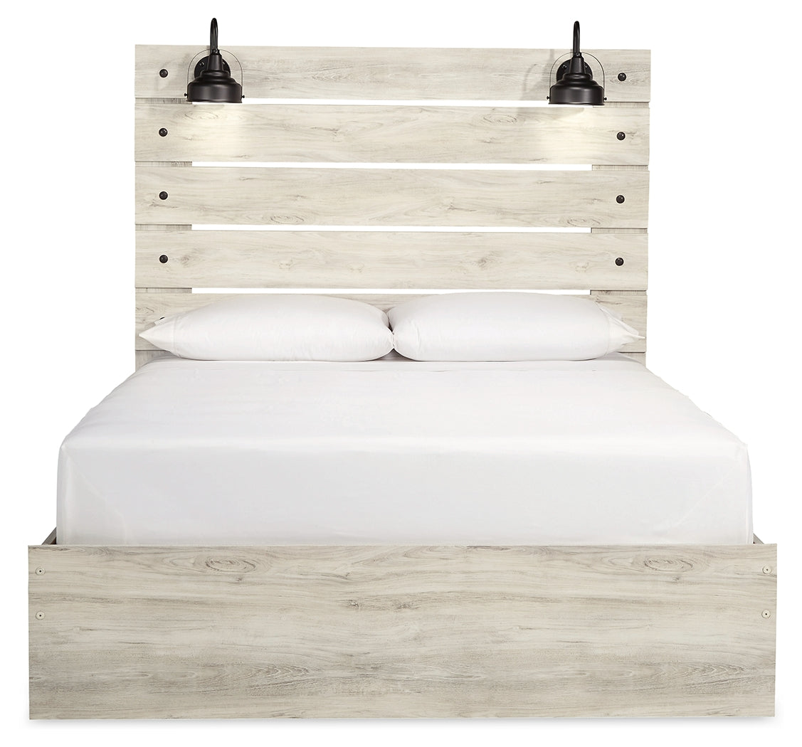 Cambeck Whitewash Queen Panel Bed, Dresser and Mirror